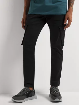 Relay Jeans Men's Uncuffed Utlity Black  Pants