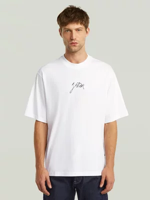 G-Star Men's Boxy Centre White T-Shirt
