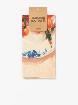 Painterly Cotton Tea Towel 50x70cm