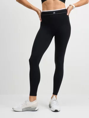 TS Womens Peep Out Black/White Tights