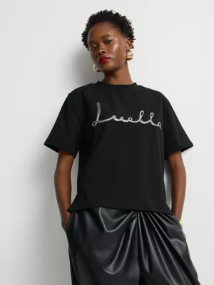 Luella Metallic Logo Tee
