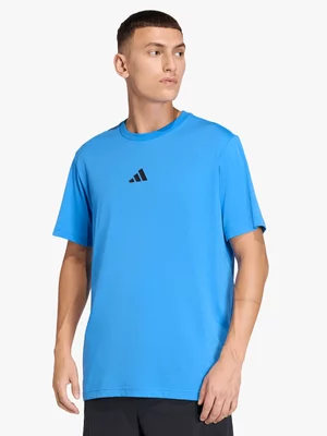 adidas Mens Training Blue Tee