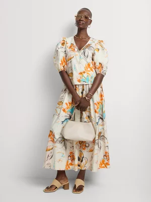 V-neck Button Through Blouse