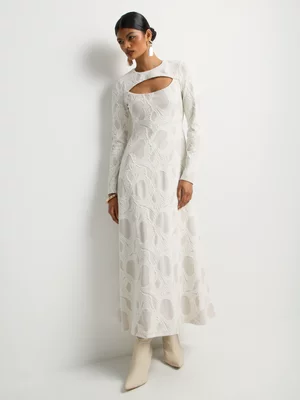 Luella Jacquard Maxi Dress