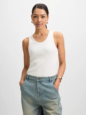 Jet Women's Cream Rib Vest