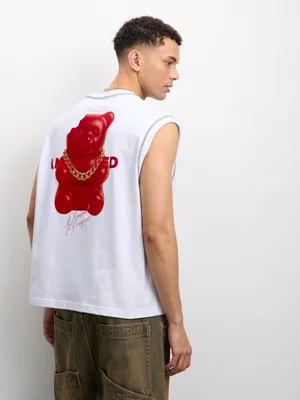 Redbat Men's White Tank Top