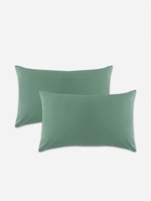 Volpes Cotton 200tc Sage Pillowcase Pair