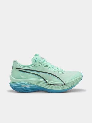 Puma Womens Deviate Nitro Elite 3 Mint/Blue/Black Running Shoes 