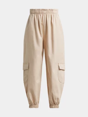 Exact Older Girl's Natural Utility Pants