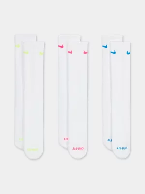 Nike Unisex Everyday Plus Cushion Crew White Socks