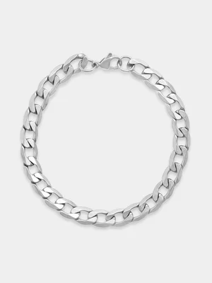 Tempo Jewellery Silver Plated Curb Bracelet  