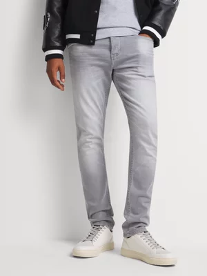 Relay Jeans Men's Sustainable Skinny Leg Grey Denim