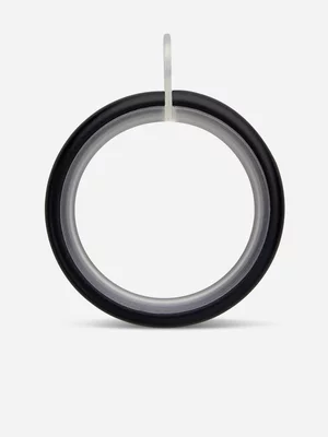 32mm Metal Curtain Rings Pack of 10 Black