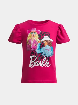 Jet Older Girls Pink Character Barbie T-Shirt