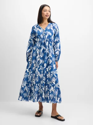 Jet Women’s Blue White Anglaise Maxi Dress