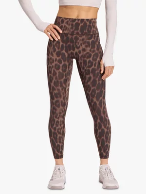 adidas Womens Optime Leopard 7/8 Black/Earth Strata Leggings