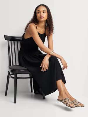 Textured Elasticated Waist Sundress