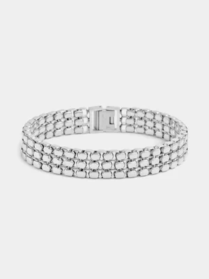 Tempo Jewellery Silver Plated Venetia Stack Bracelet