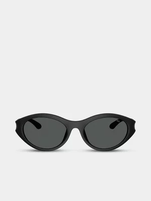 Diesel Eyewear Black Oval Sunglasses 53