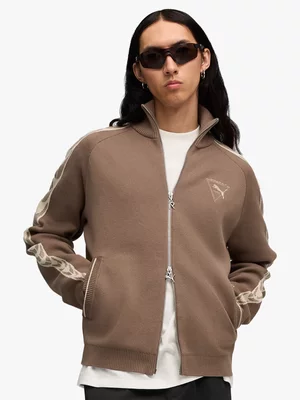 Puma x Represent Men's T7 Knit Brown Jacket