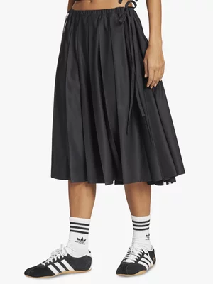 adidas Originals Women's Ribbon Pleated Black Maxi Skirt