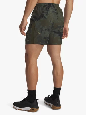 Under Armour Mens Project Rock Ultimate Green/Black Shorts