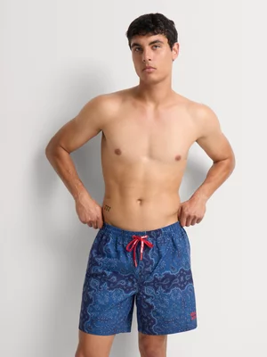 Relay Jeans Men's Paisely Blue Swim Short