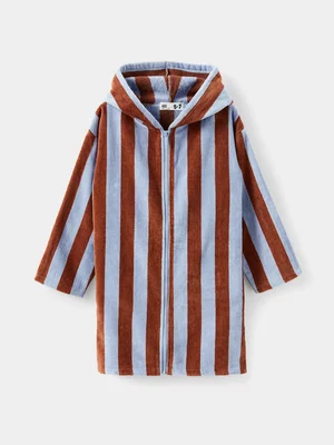 Cotton On Kids Light Blue Zip Thru Hooded Towel