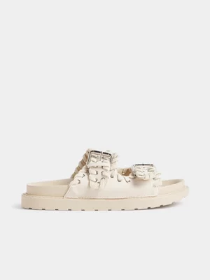 The FIX Women's Natural Double Strap Sandal