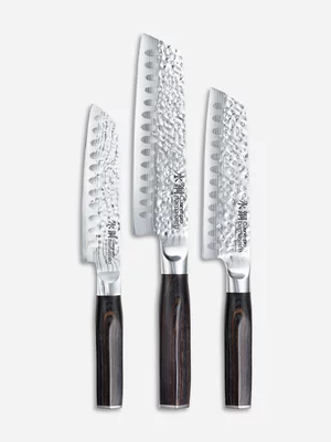 Cuisine::pro Damashiro EMPEROR Santoku Set 3Pc 
