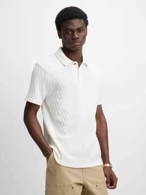 Exact Men's White Textured Golfer