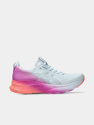 ASICS Womens Gel-Kayano 32 Sunny Sizzle Sky/Digital Sakura Running Shoes