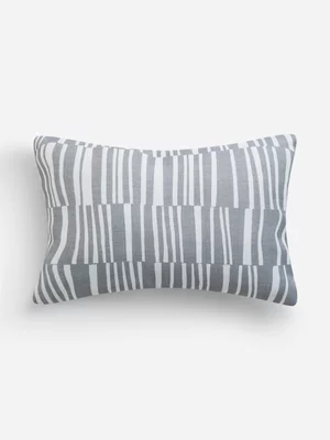 Jet Home Steel Grey Abstract Linear Cushion