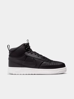 Nike Men's Court Vision Mid Black/White Sneaker