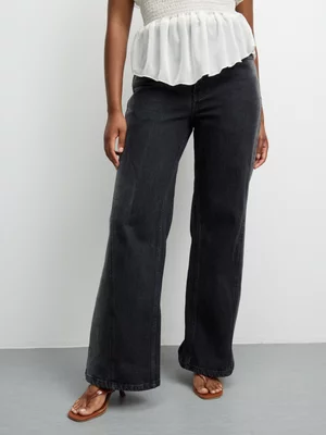 The FIX Women's Black Spray Bootleg Jeans