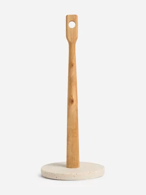 Jet Home Wood And Stone Paper Towel Holder 