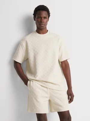 Relay Jeans Men's Jacquard Ecru Shorts