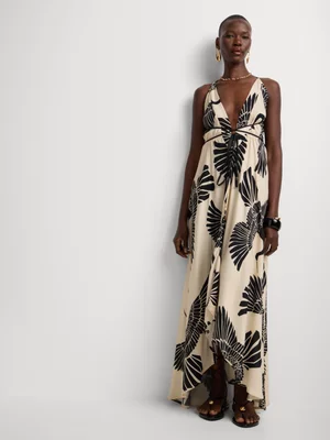 Women's BeachCult Black & White Origami Ibiza Dress