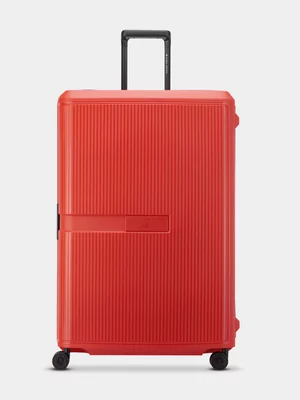 United Colors of Benetton Red Color Block 82cm Trolley