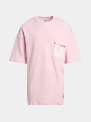 Jet Older Boys Pink La Pocket Print T-Shirt