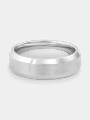 Colbalt Beveled Edge Comfort Fit Ring