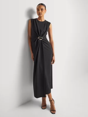 Hardware Detail Column Dress