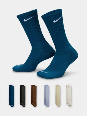 Nike Unisex Everyday Plus Cushion Crew 6-Pack Multicolour Socks