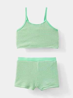 Cotton On Kids Girl Green Tahlie Tankini Set