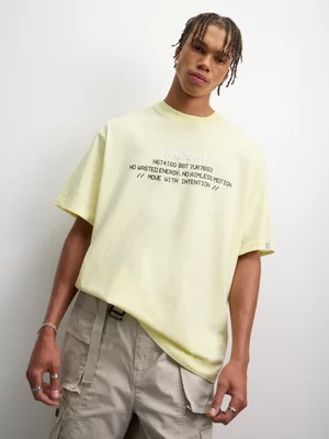 Anatomy Men's NO Aimless Motion Yellow T-shirt