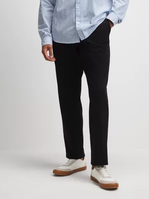 Exact Men's Black Straight Leg Chinos