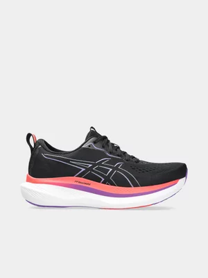 Asics Mens Glideride Max Black/Flash Red Running Shoes 