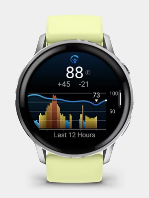 Garmin Venu 4 45mm Silver/Citron Silicone Band Smartwatch