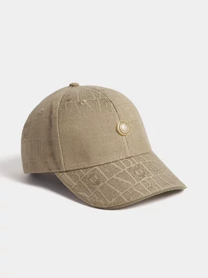 Fabiani Men's Fatigue Monogram Peak Cap