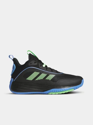 adidas Mens Ownthegame 3.0 Black/Blue Basketball Shoes 